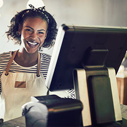 自助服务付款、销售点和支付解决方案